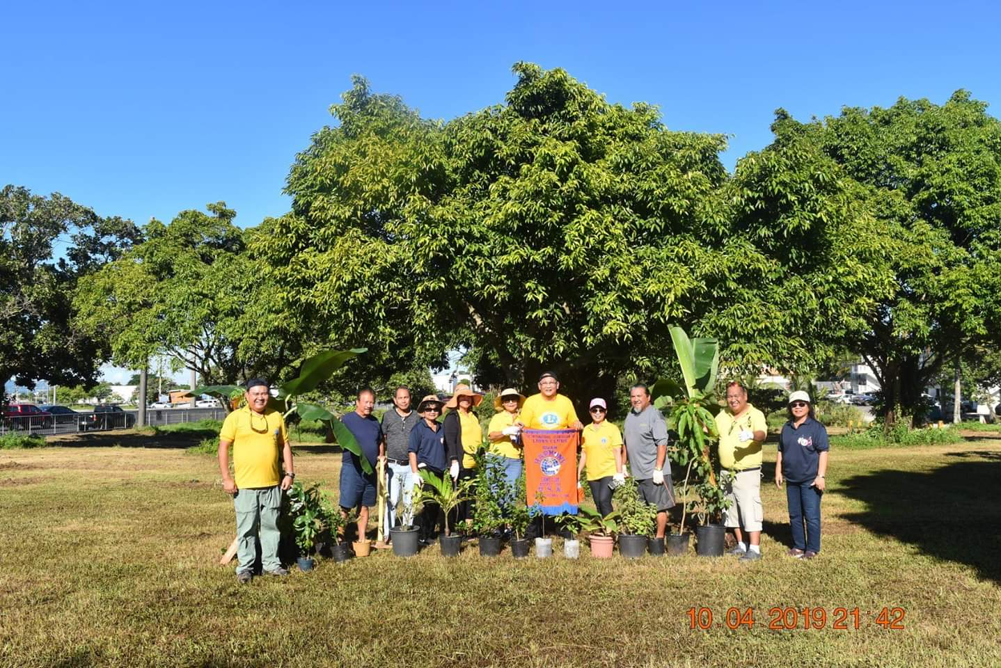 Lions Club of District 204 plants 40 trees in Dededo park